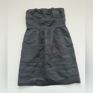 J Crew Grey Strapless Dress | Size 4 | 100% Cotton